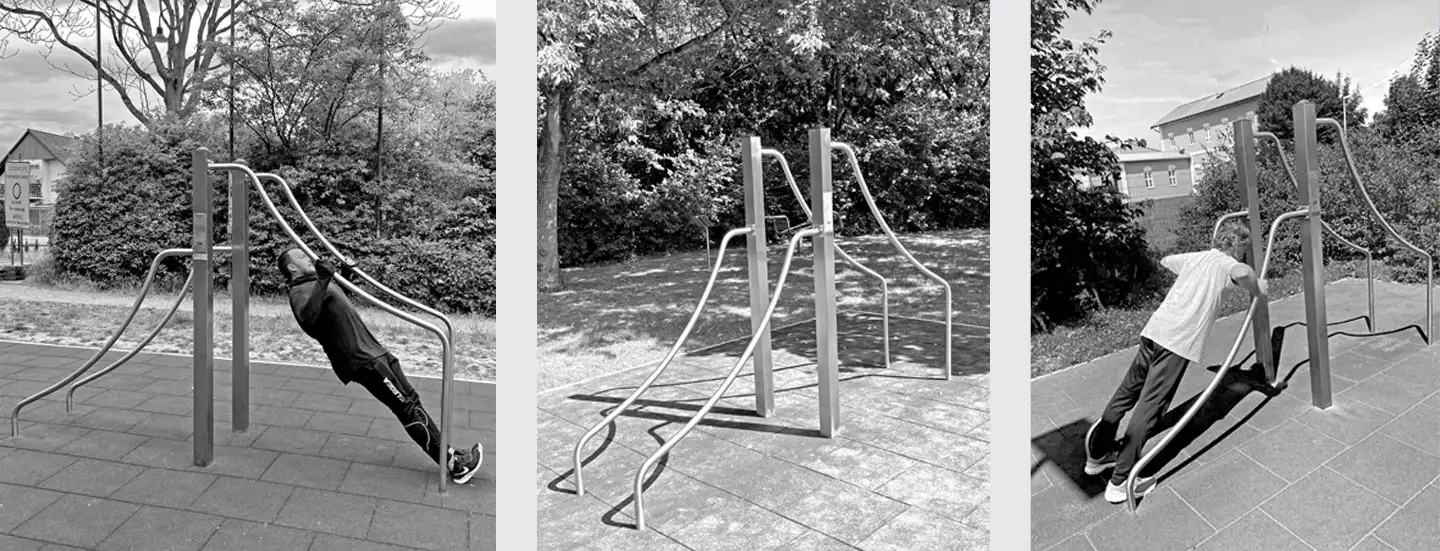 Slider Armzug-Liegestütz-Trainer trainierender Mann, Fitnessgerät Oberkörpertrainer-Pressen, trainierende Frau