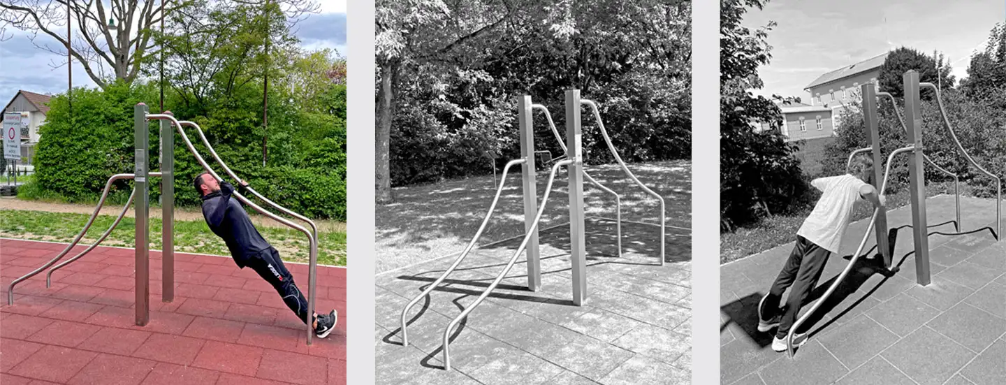 Slider Armzug-Liegestütz-Trainer trainierender Mann, Fitnessgerät Oberkörpertrainer-Pressen, trainierende Frau