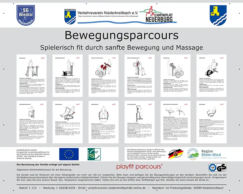 Standortschild Beispiel eines Standortschildes