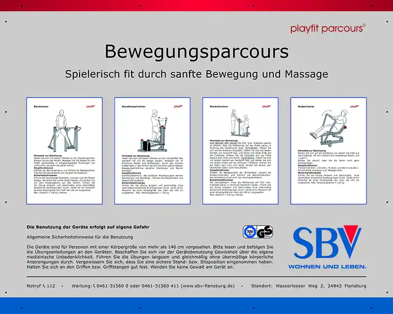Beispiel eines Standortschildes 