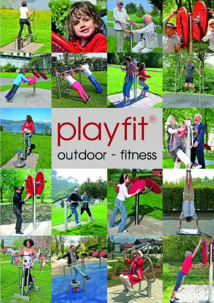Cover picture of our playfit flyer, on the right is the link for the download